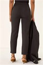 Black Diamante Stretch Trousers, Image 4 of 5