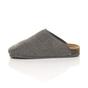 Grey AJVANI Grey Footbed Mules Slippers, Image 3 of 6