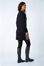 Red Colour Block Knitted Jumper Dress, Image 3 of 5