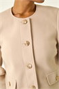 Natural  Buttoned Pocket Jacket, Image 5 of 5