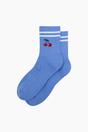 Blue Cherry Cotton Sports Socks, Image 3 of 3