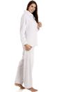 Light Grey Supersoft Two Piece Spot Print Pyjama Set, Image 1 of 4