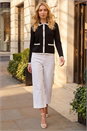 Black Diamante Button Knit Jacket, Image 2 of 4
