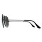 Black Aviator Black Green Polarized Aviator 3025 Sunglasses, Image 3 of 6