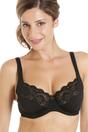 Black Floral Lace Full Cup Underwired Bra, Image 1 of 4