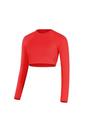 Red Jersey Slim Raglan Top, Image 1 of 2