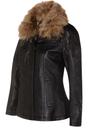 Black Womens Leather Parker Jacket - Arvada, Image 2 of 3