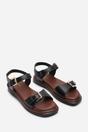Black Circa Flatform Double Buckle Black Sandal, Image 4 of 6