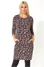 Pink Animal Leopard Print Tunic Dress, Image 1 of 5