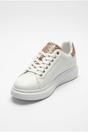 Gold iKrush Gold Sophie Womens Classic Platform Trainers, Image 3 of 3