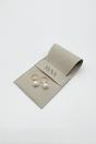 Gold Baroque Pearl Earrings, Image 3 of 3