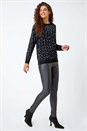 Black Rich Chenille Jumper, Image 3 of 5