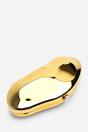 Gold Nude Sculpted Evening Clutch Bag, Image 3 of 6