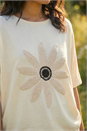 Beige Crochet Flower Knit Top, Image 4 of 4