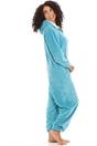 Light Blue Camille Lingerie Light Blue Supersoft Hooded Onesie, Image 5 of 6