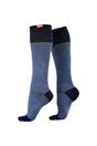 Navy Cotton Wide Graduated Compression Socks, Image 1 of 5