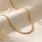 Gold 18ct Gold Plated Rope Chain Necklace, Image 1 of 4