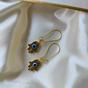 Silver Long Silver Evil Eye Hamsa Dangle Earrings, Image 4 of 4