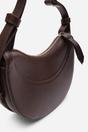 Dark Brown Envie Crescent Faux Leather Shoulder Bag, Image 4 of 6