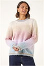 Neutral Ombre Tinsel Knit Jumper, Image 5 of 7