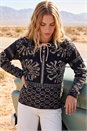 Black Floral Jacquard Knit Jumper, Image 1 of 4