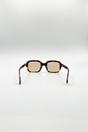Tortoishell Bold Square Sunglasses In Tortoiseshell, Image 5 of 5