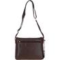 Dark Brown Exquisite Real Leather Cross Body Bag, Image 5 of 5