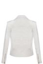 White Womens Leather Biker Jacket - Mansfield, Image 3 of 4