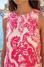 Pink Paisley Print Shell Top, Image 4 of 4