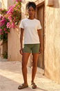 White Floral Applique T-shirt, Image 2 of 4