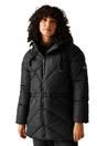 Black Regatta Black Rusey Quilted Padded Jacket, Image 4 of 5
