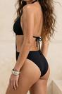 Black Halterneck Cut Out Detail Swimsuit, Image 4 of 4