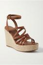 Tan iKrush Tan Olivia Womens Strappy Espadrille Platform Sandals, Image 5 of 8