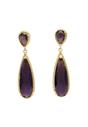 Purple Diva Collection Sleek Water Droplet Dangle Earrings, Image 1 of 5