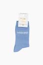 Light Blue Weekend Combed Cotton Glitter Socks, Image 4 of 4