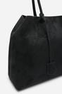 Black Where's That From Black 'Drift' Suede Slouchy Shoulder Tote Bag, Image 4 of 7