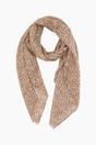 Tan Leopard Print Lightweight Scarf, Image 1 of 4