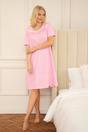 Pink Camille Lingerie Pink Cotton Short Sleeve Polka Dot Nightdress, Image 1 of 6