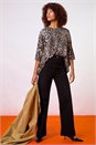Natural  Snit Animal Print Top, Image 6 of 7