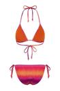 Multi WOVCOR Multi Abstract Print Triangle Bikini Set with Tie Side, Image 3 of 4