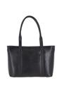 Black Vegetable Tanned Real Leather Tote Bag, Image 3 of 3