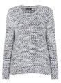 Denim Fluffy Yarn Jumper, Image 5 of 5