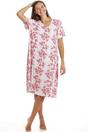 Pink Camille Lingerie Pink Spandex Short Sleeve Nightdress, Image 1 of 4