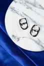 Silver The Colourful Aura Silver U-Shape Minimalist Small Oval Hoop Earring, Image 3 of 3