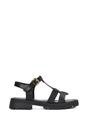 Black XY LONDON Black 'Maddison' Chunky Gladiator Sandals With Ankle Strap, Image 1 of 6
