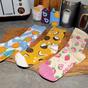 Burgundy 1 Pack Ladies Cotton Novelty Design Fruit Socks, Image 4 of 5