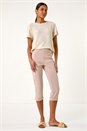 Stone Turn Up Stretch Cargo Trousers, Image 2 of 5