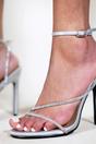 Silver 'Jovie' Stiletto High Heels, Image 2 of 2