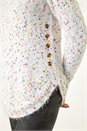 Ivory  Nep Curved Hem Jumper , Image 5 of 5