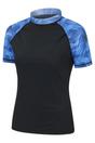 Teal Patterned Rash Guard, Image 3 of 4